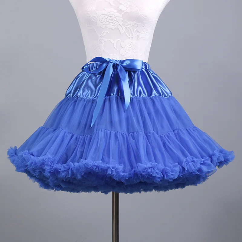 Adult Tulle Short Petticoat Fluffy Women/'s Petticoat with Ruffles 12 Colors