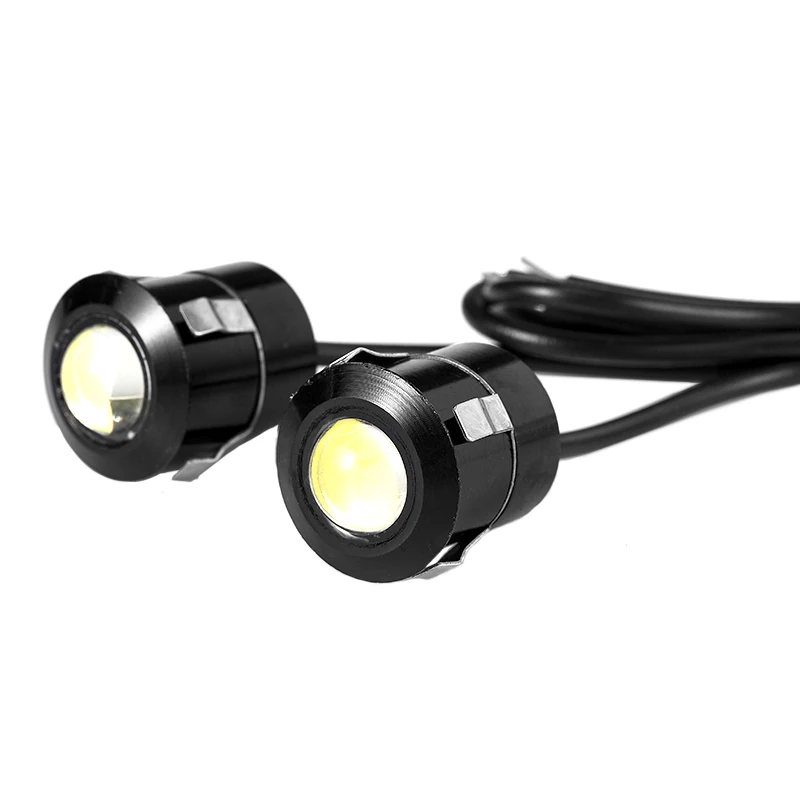 

MGTV LIGHT 2Pcs Car LED DRL Eagle Eyes Daytime Runing Lights Motorcycle Driving Reversing Signal Lighting Fog Lamp White Light