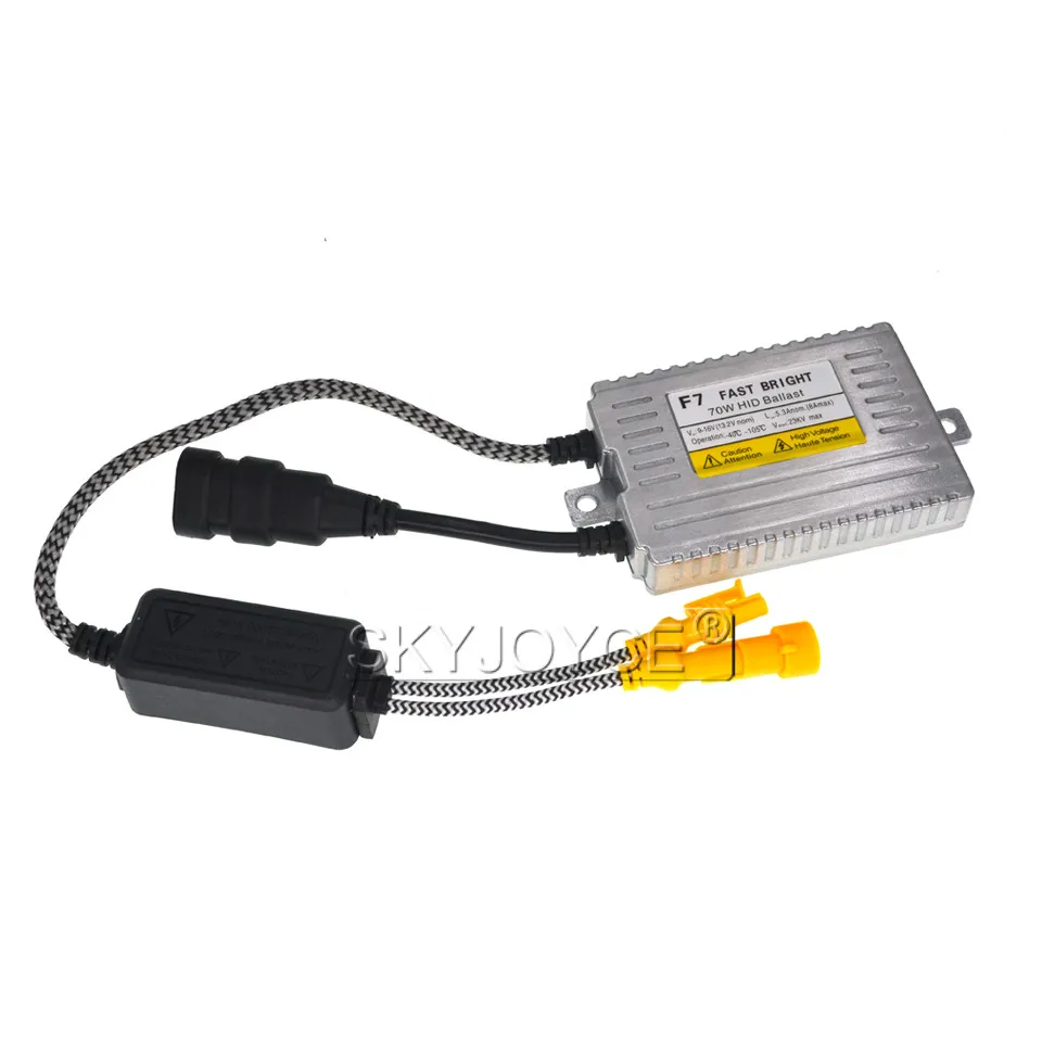 F7 70W 75W 12V HID kit xenon quick Digital xenon metal ballast H1 H7 H8 H4 H11 fast bright xenon hid 70W (8)