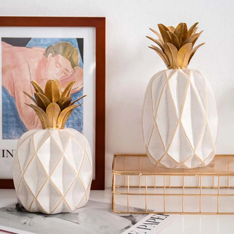 

NYAA Nordic Creative Home Interior Decoration Ceramic Pineapple Living Room Furnishing Office Desktop Simple Arrangement