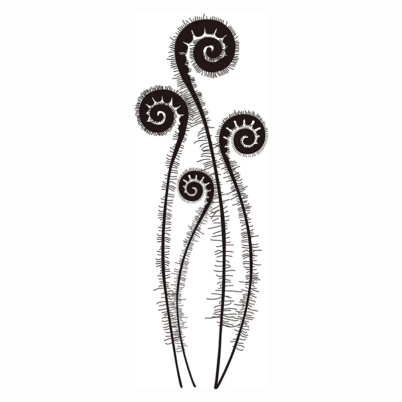 

fairy fern heads Poppy Rubber Clear Stamp/Seal for DIY Scrapbooking/Photo Album Decorative Card Making Clear Stamps