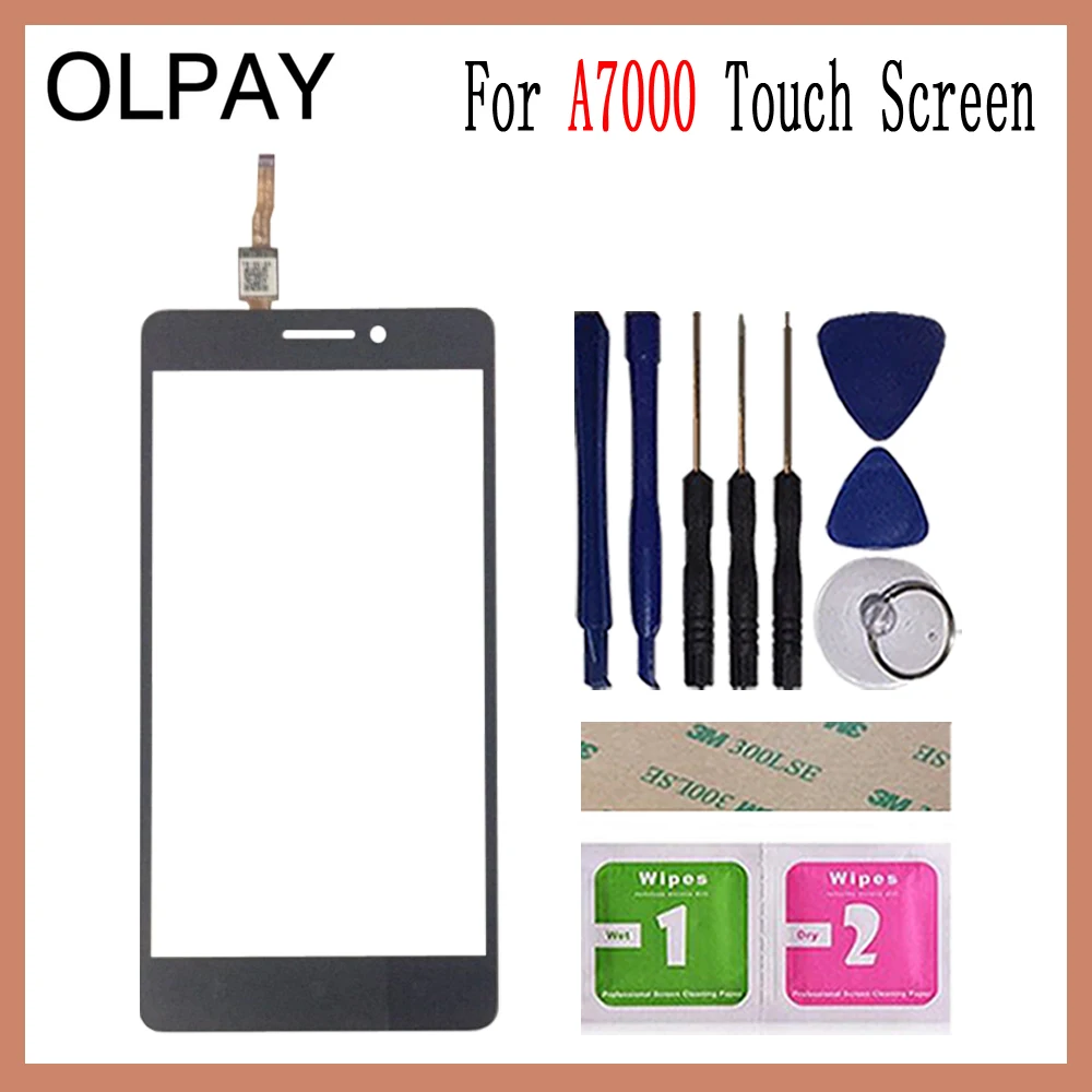 OLPAY 5.5'' Mobile Phone For Lenovo A7000 K3 Note K50-t5 A 7000 Touch Screen Glass Digitizer Panel Lens Sensor Tools