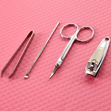 Stainless Steel Nail clipper Knife Set Nail cute Clipper Nail eyebrow Scissors Tweezer Tool Beauty Personal