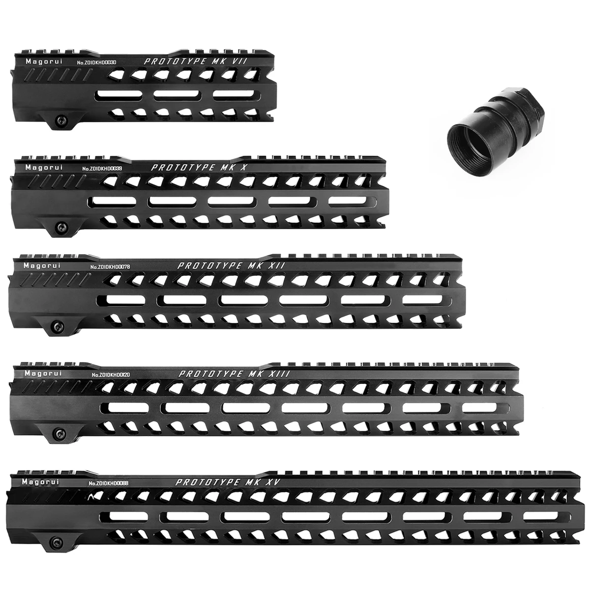 Magorui " 10" 1" 13,5" 1" AR15 бесплатно поплавок M-LOK MK Handguard Пикатинни Handguard бесплатно поплавок Riflescope Пикатинни