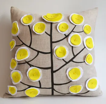 

#1069 creative handmade thread three patchwork cushion pillow sofa bed car ornament no filling