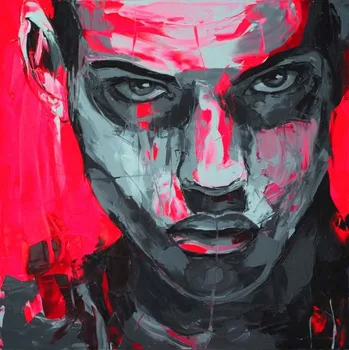 

N-520 free shipping best gift for Christmas day knife painting on canvas with portrait pop art for bedroom no framed