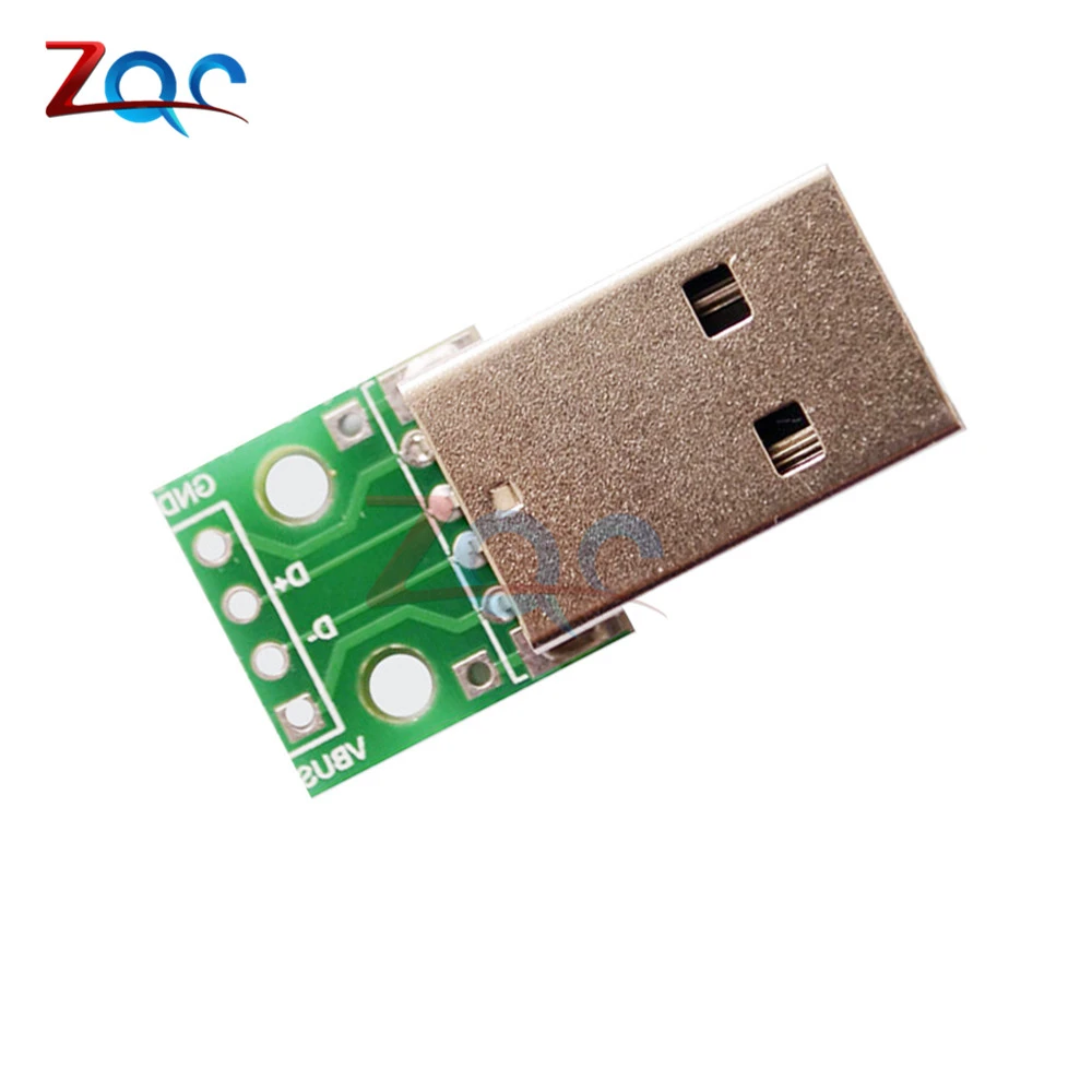 5PCS Male USB to DIP Adapter Converter 4pin for 2.54mm PCB Board US 