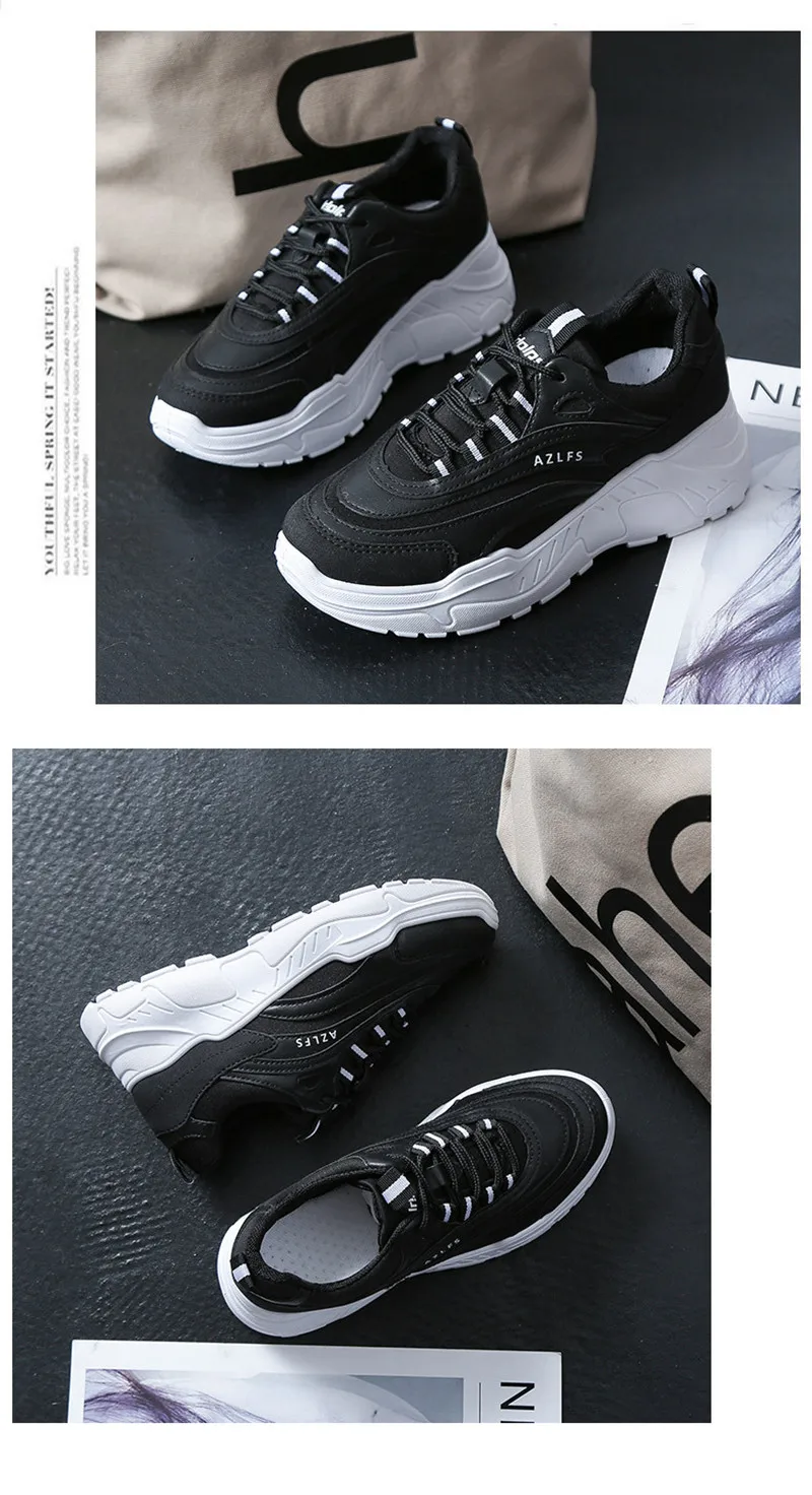 Women Casual Shoes Comfortable Flats Female Sneakers Lace Up Women Platform Creeoers Sport Shoes Breathable Lady Shoes Big Size  (8)