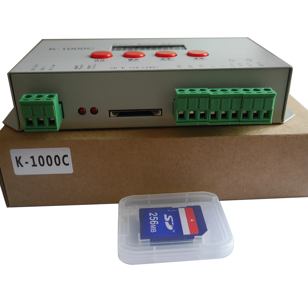 

fast shipping DC5-24V,K-1000C Program LED 2048 Pixels Controller(T-1000S Updated) for WS2812B,WS2811,APA102,SK6812 led strip