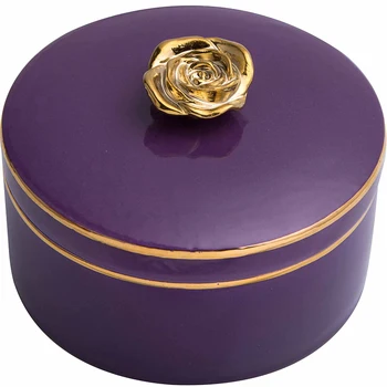 

Ceramic storage tank European large capacity storage jewelry box coffee sugar sealed cans home decoration ornaments