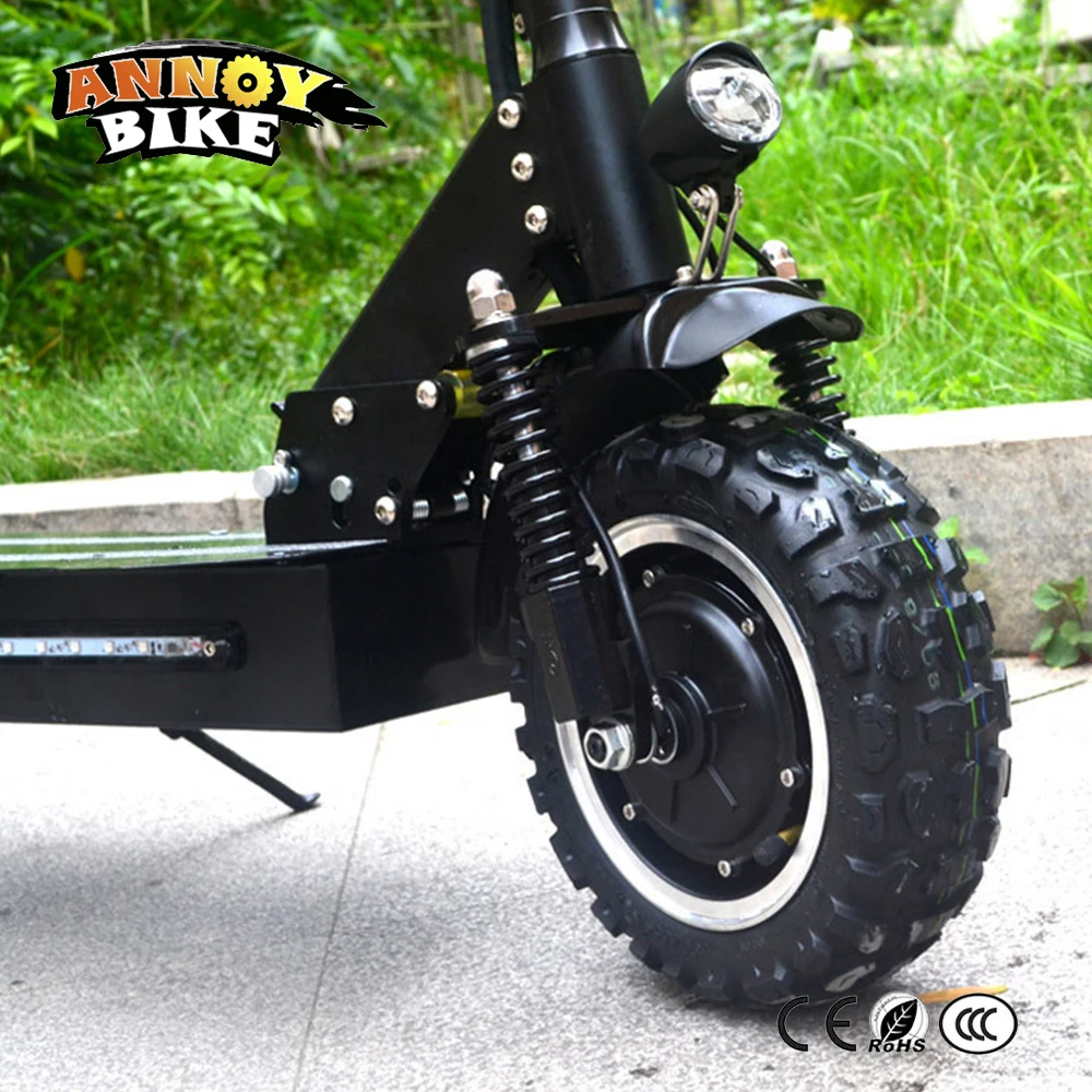 Ebike электрический велосипед внедорожник Drouble Drive скутер 11 дюймов 60V3200W складной