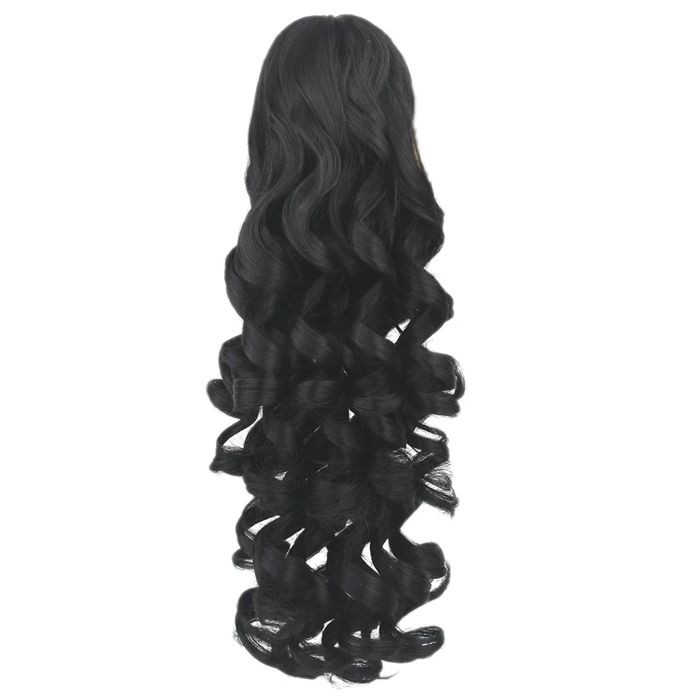 Fake hair extensions Soowee long blonde curly clip in hair extensions pony tail high hairpieces for hair claw ponytail women headwear accessories
