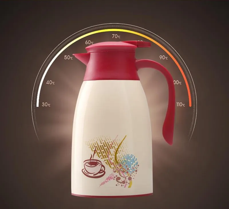 Household Office 1.3L1.6L Vacuum Thermos Pot Coffee Insulated Carafe Hot Water  Kettle Thermos Flask Bottles Free Shipping13