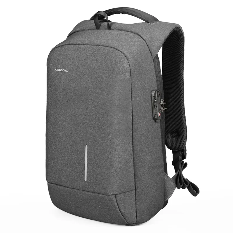 

Kingsons Men's Laptop Backpack External Usb Charging with Customs Anti-theft Lock Backpack Bookbag Supreme Bag Travel Backpack