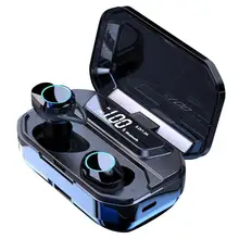 TWS-G02 светодиодный дисплей TWS Bluetooth 5,0 наушники стерео бизнес беспроводной наушник спортивные наушники Handsfree игровая гарнитура с микрофоном