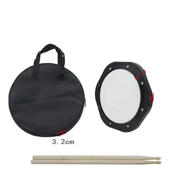 

Dragonpad 10 Inch Dumb Drum Practice Jazz Drums Exercise Training Instrument with Drum Stick Storage Bag