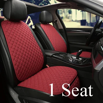 Чехол для автомобильного сидения, универсальный тканевый комплект сидений, подушка для автомобильного сиденья aut, декоративные защитные чехлы для автомобильного сидения - Название цвета: 1 front red