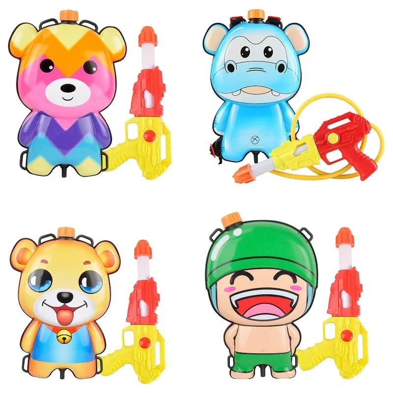 

Water Guns Kids Toys Backpack Water Gun Summer Toy Cute Animals Pressure Gun Boys Outdoor Water Guns Toy Toddlers Summer Games