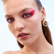 Dvacaman, новинка, фирменный дизайн ZA, золотой цветной Maxi, круглые серьги-гвоздики, Женские Геометрические массивные серьги, вечерние ювелирные изделия, опт, AH3