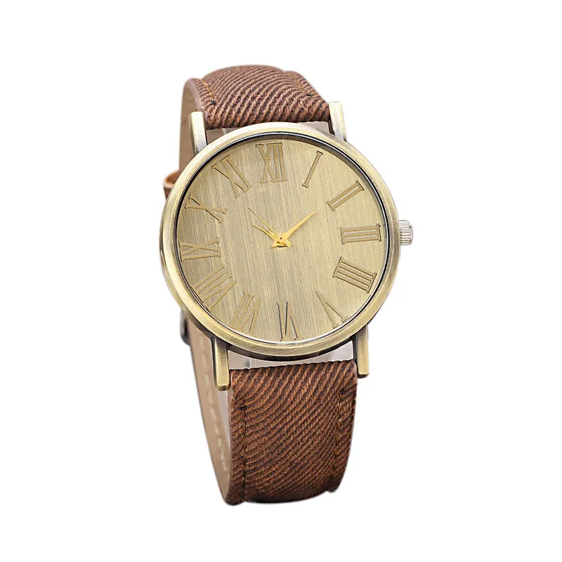 

New Design Retro Euro Style Casual Quartz Watch Women Denim Quartz Watches Men Reloj Clock Watch Relojes Mujer Clock