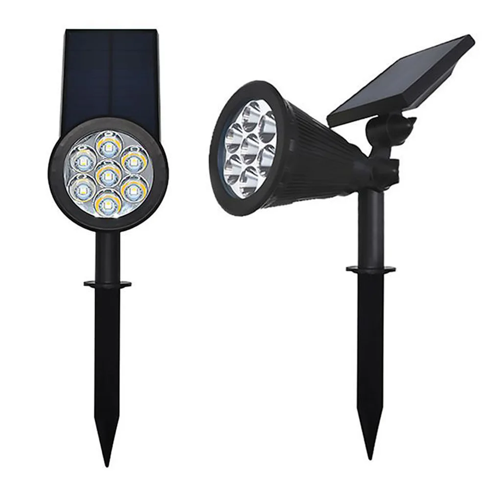 

Solar Power Light Outdoor 7 LEDs Color Change Spotlight Waterproof IP55 Outdoor Garden Lawn Lamp Landscape Street Lighting
