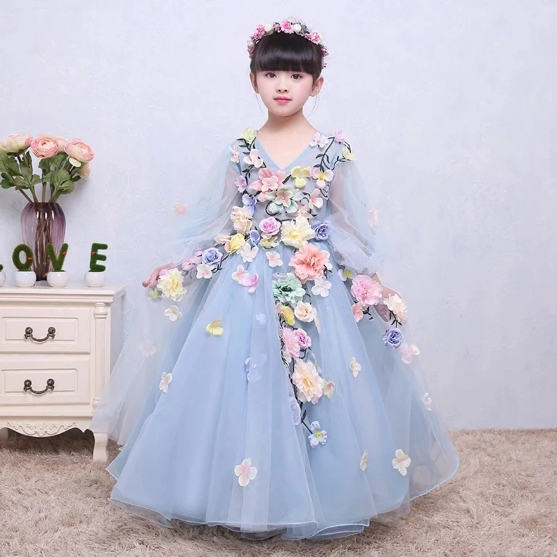 

Flower Girls Dress Princess Girls Wedding Dress Girls Party Dress Clothing Ball Gown Kids Christmas Dress for 4-12 years