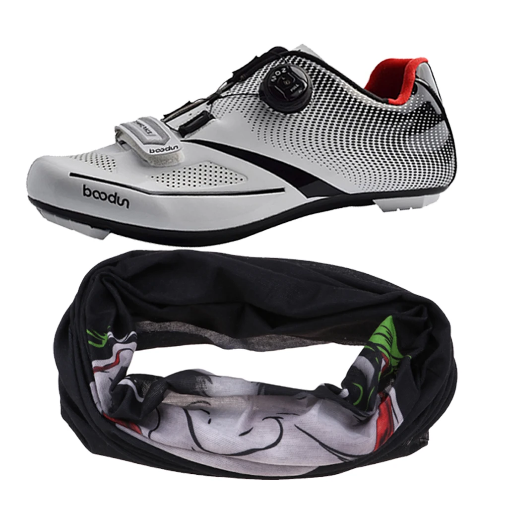 

Perfeclan Road Cycling Shoe Men Biking Riding Shoes Sneakers with One Complimentary Face Mask headband Sweatband
