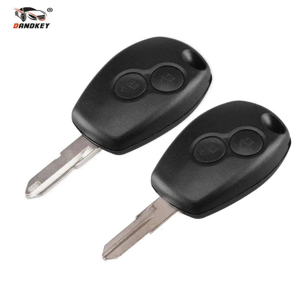 

DANDKEY With Blade New Replacement 2 Buttons Remote Key Shell Case For Renault Duster Logan Fluence Clio