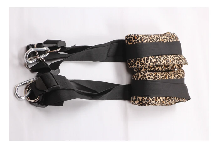 Adult Fetish Leather Leg lift open spreader bondage restraint harness handcuff Sex Game Furniture Sex Swing Hanging Couples