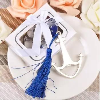 

20pcs Creative Stainless Portable Ship Anchor Shaped Bottle Opener Kitchen Gadgets Cooking Tools Wedding Favor Gifts