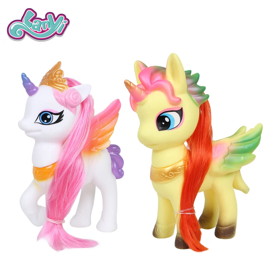 Lanyitoys фигурки оригинальные Волшебные Пони единорог Радуга пони аниме игрушки для