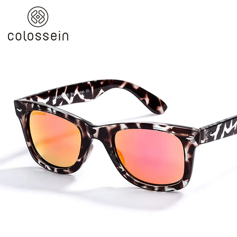 COLOSSEIN солнцезащитные очки Женские винтажные летние бренды мужские ретро классические солнцезащитные очки UV400 защита модные стильные для мужчин - Цвет линз: 04