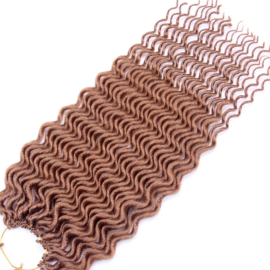 

FALEMEI Faux Locs Curly Crochet Hair 18inch 60g Synthetic Hair Crochet Extensions Braiding Hair Bohemian locks Crochet Braids