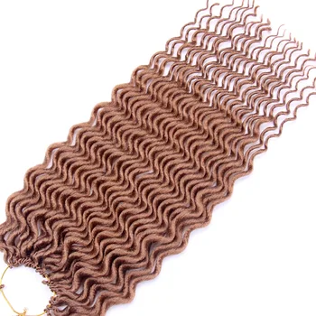 

FALEMEI Faux Locs Curly Crochet Hair 18inch 60g Synthetic Hair Crochet Extensions Braiding Hair Bohemian locks Crochet Braids