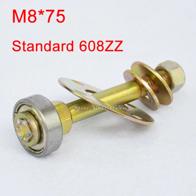 20PCS M8*75 Rocking Chair Bearing 608ZZ Standard Ball Bearing