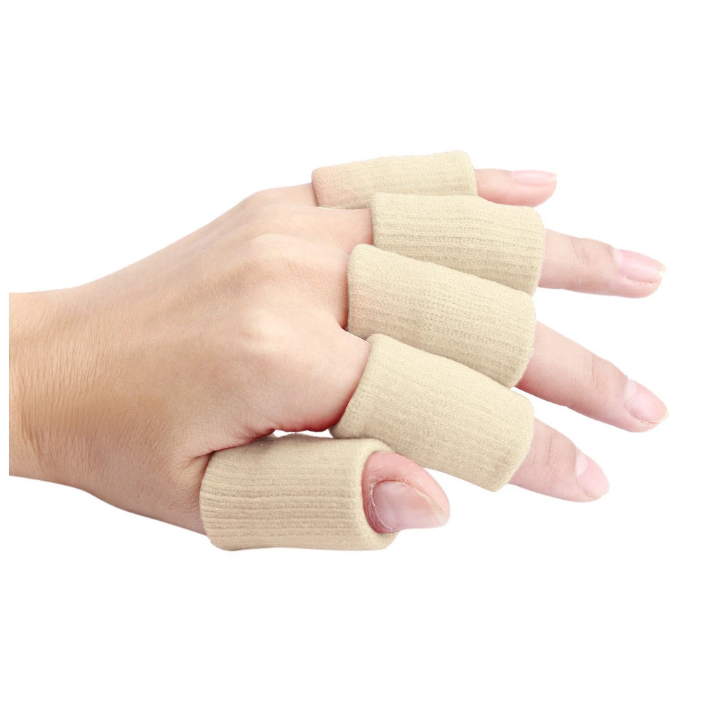 Hot Portable 10pcs Stretch Sports Basketball Finger Guard Support