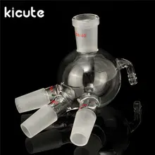 KiCute высокое качество 24/40 лабораторный адаптер из стекла для дистилляции приемник адаптер форма коровы посуда для химической лаборатория контейнер