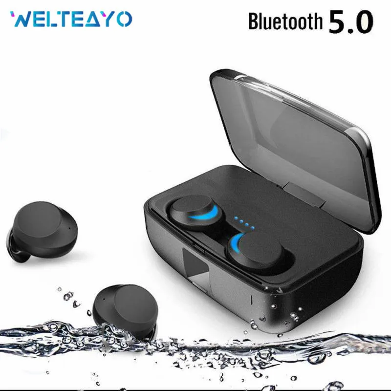 

IPX8 Waterproof Touch Control Bluetooth Earphone 3000mAh as Power Bank Wireless 5.0 Headset TWS Earbud for Android iOS Headphone