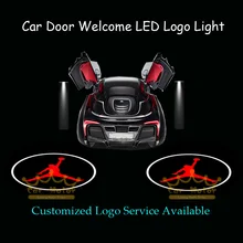 2x двери автомобиля Добро пожаловать лазер проектор прожектор Майкл иорданский Данк Logo проектор Ghost Shadow светодиодный свет(1033