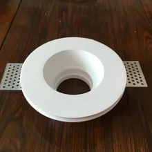 Безтримный Гипсовый светильник, встроенный Гипсовый светильник, круглый светодиодный светильник с 5 Вт Светодиодный светильник, держатель лампы GU10, светильник для гостиной