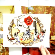 Blonde Baby Dolls Temporary Body Art Flash Tattoo Sticker, 21*15cm Waterproof Henna Tatoo Summer Beach Style Adult Sex Products