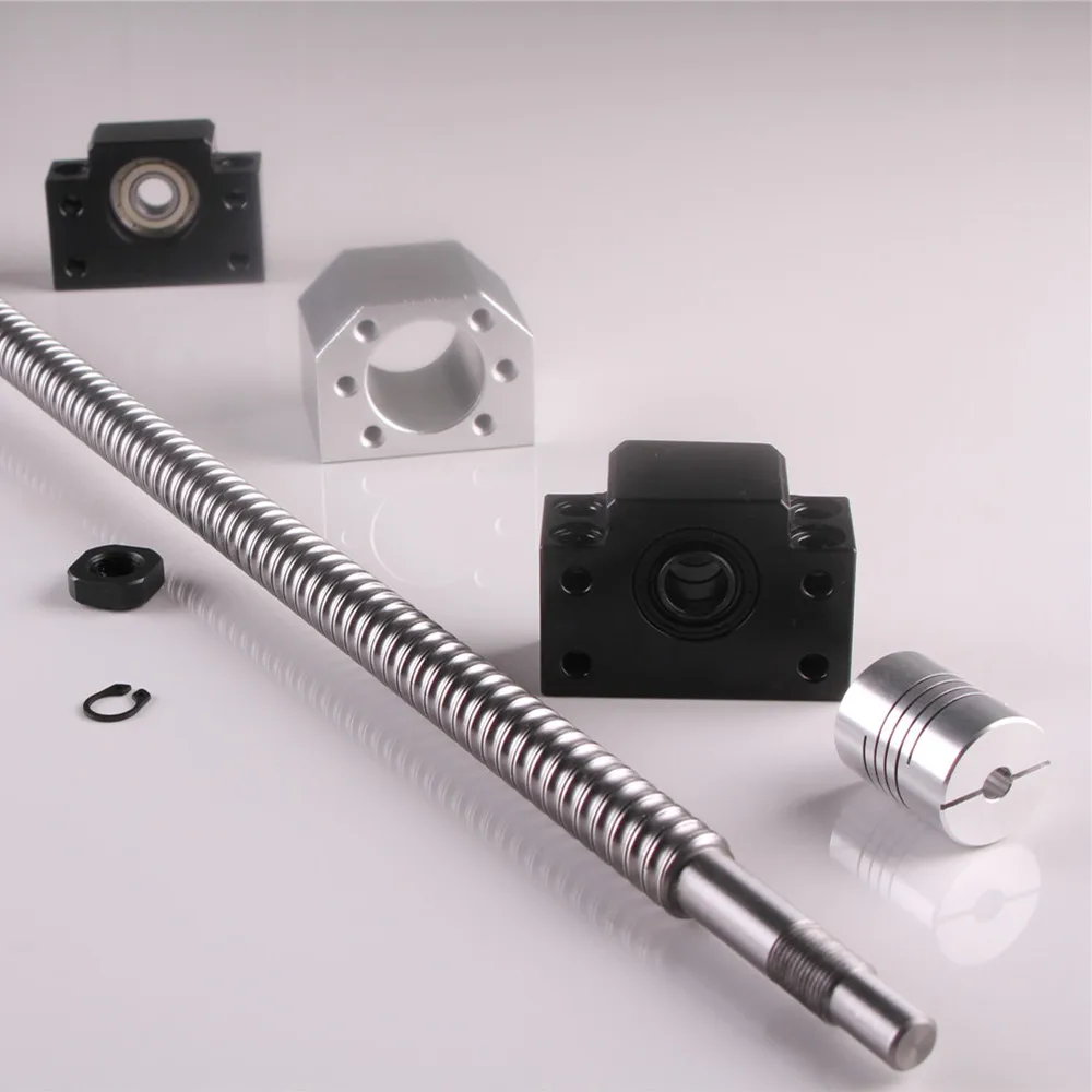 HOPUBO 1pcs SFU1605 Set, SFU1605 360mm Rolled Ballscrew C7, with End Machined Ball Nut+Nut Housing+BK/BF12 End Support+Coupler RM1605, for CNC Color : Three Piece Set 2, Size : 1500mm HOPUBO 1pcs SFU1605 Set, SFU1605 360mm Rolled Ballscrew C7, with End Machined Ball Nut+Nut Housing+BK/BF12 End Support+Coupler RM1605, for CNC Color : Three Piece Set 2, Size : 1500mm