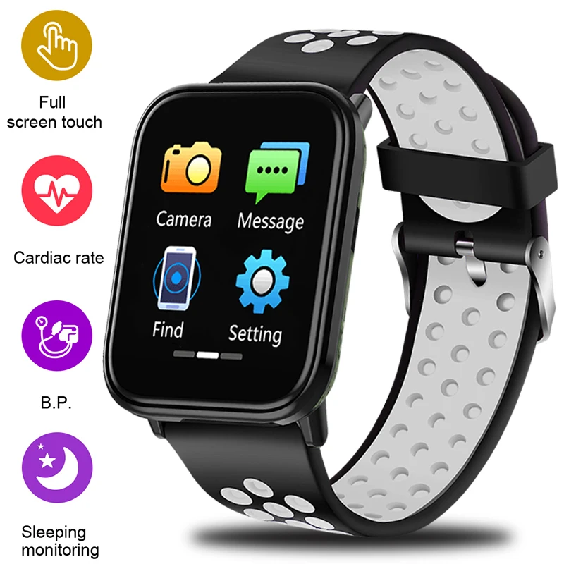 

LIGE 2019 New Smart Bracelet Heart Rate Blood Pressure Monitor Sport Smart Wristband Fitness Tracker Smartwatch For Android IOS