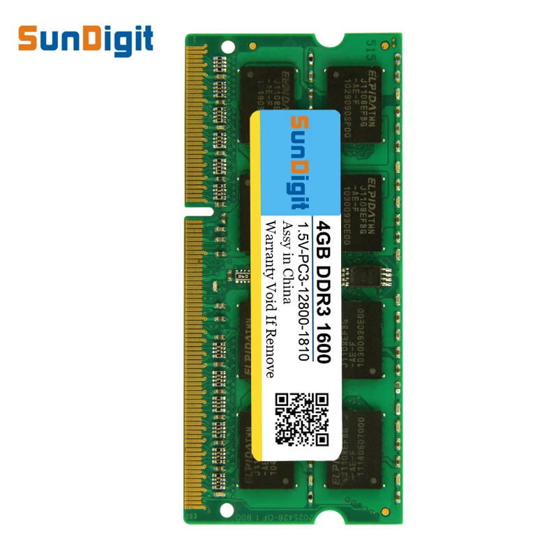 جديد SunDigit محمول ذاكرة عشوائية Ram DDR2 DDR3 667 800 1333 1600 Mhz 8 GB 4 GB 2 GB 1 GB ل إنتل دفتر Sodimm ميموريال DDR 2 3 الكباش