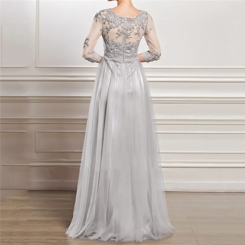 Women Summer Elegant Dress Sling Cross Wedding Ladies  Dress Party Evening Slim Hollow Lace Maxi Dresses#4M08 (10)