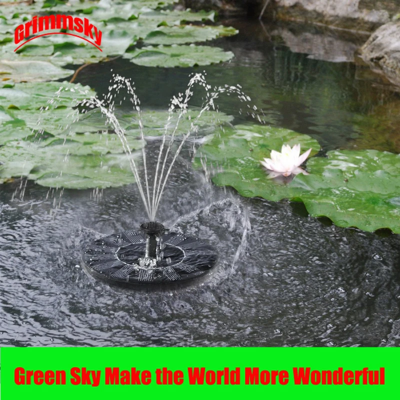 

Max. 180L/H Floating Pool Pond Outdoor Solar Panel Home Garden Decoration Solar Power Fountain Pool