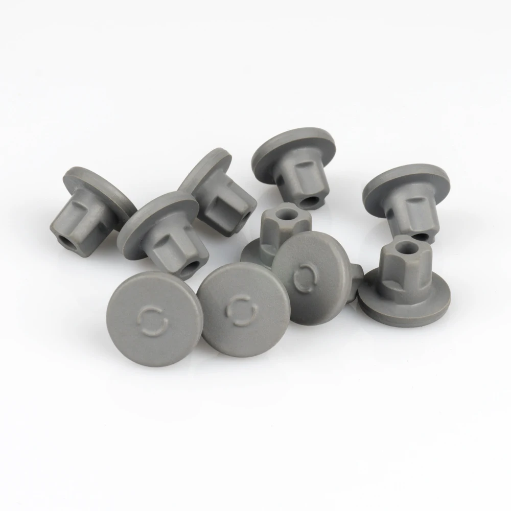 

10pcs/lot 13mm 20mm Grey Color Buty Rubber Stopper Medical Rubber For Vials Rubber Sealing Injection Vials Stopper Rubber Cap