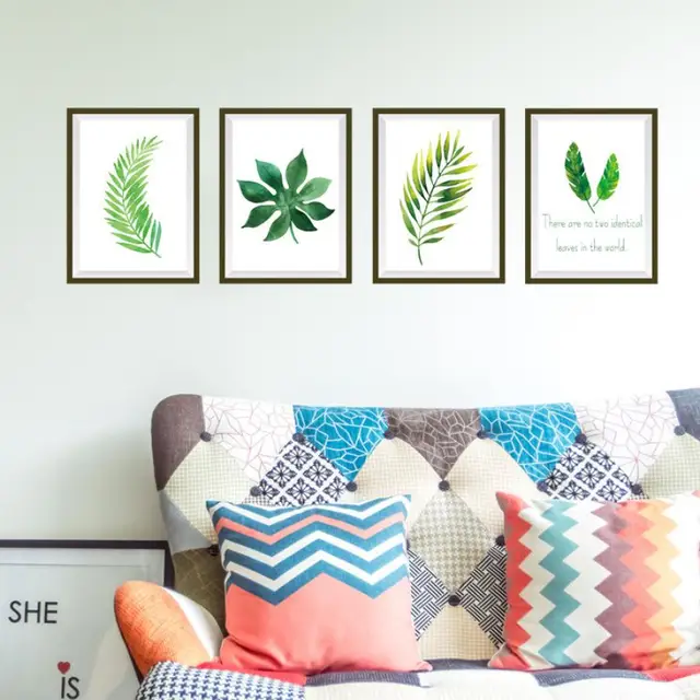 wall stickers PVC Plant Leaves Art Vinyl stickers decorations for home