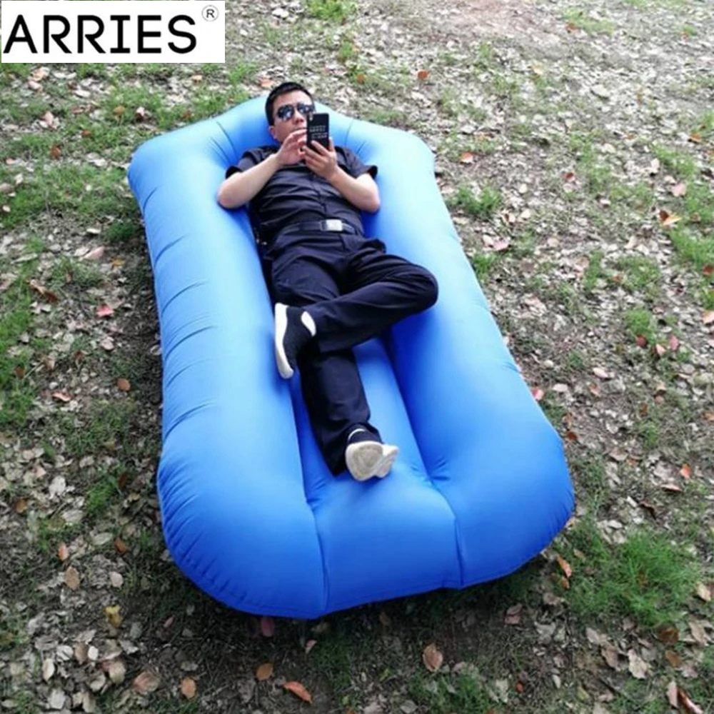

2019 Trend Outdoor Products Fast Infaltable Air Sofa Bed Good Quality Sleeping Bag Inflatable Air Bag Lazy bag Beach Sofa Laybag