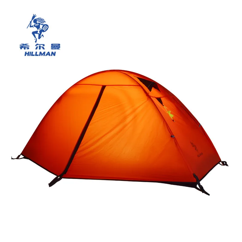 

Hillman light wind 1 Tent 20D Silicone Fabric Ultralight 1 Person Double Layers Aluminum Rod Hiking Tent 4 Season